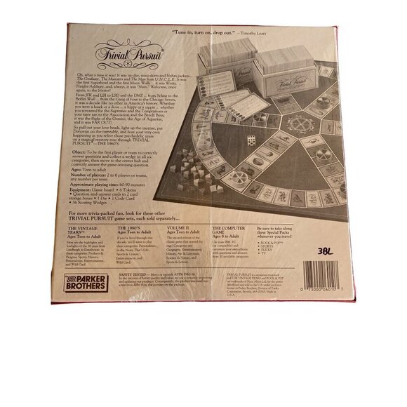 NEW Trivial Pursuit 1960's Master Game Sealed - Picture 3 of 6